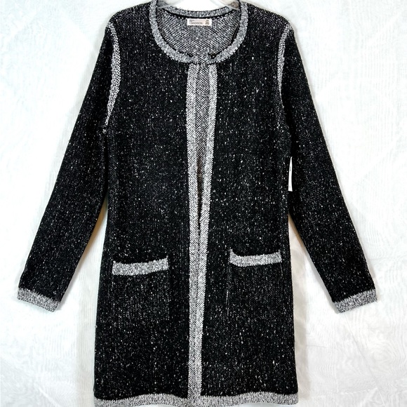 NWT 89th + Madison Womens Open Front Long Cardigan Sweater / Sz medium - Picture 1 of 13